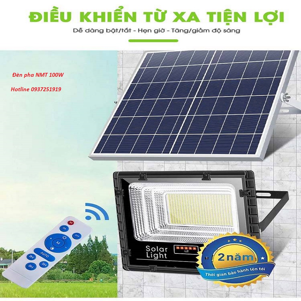 đèn năng lượng mặt trơi 100w